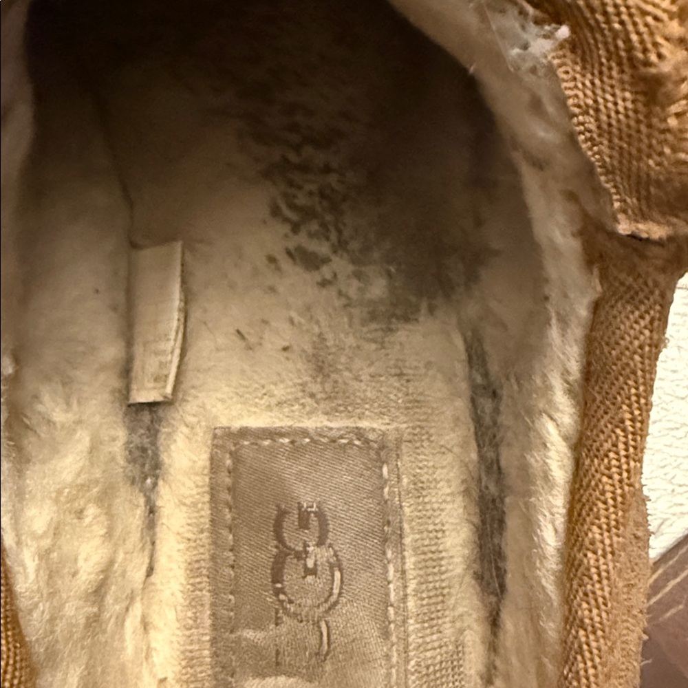 UGG Tan Suede Slippers - Picture 2 of 3